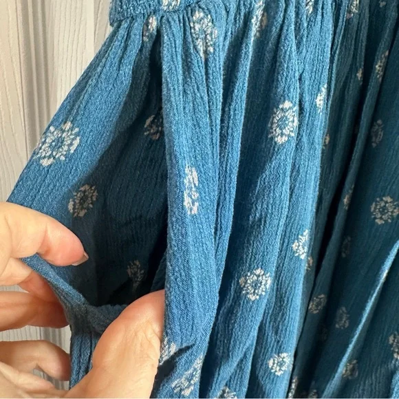 Torrid Boho Teal Floral Border Summer Dress Women’s Plus Size 6x - Picture 7 of 10